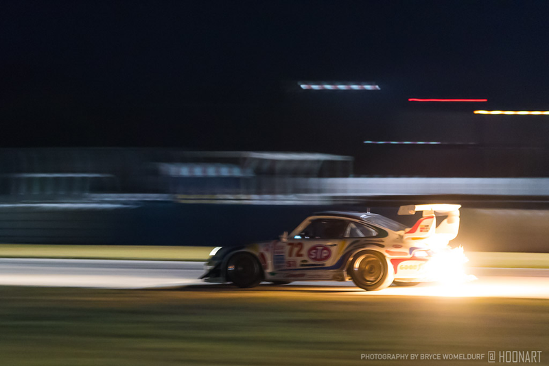 Former Championship Porsche 993 GT2-Evo spitting fire on Saturday night
